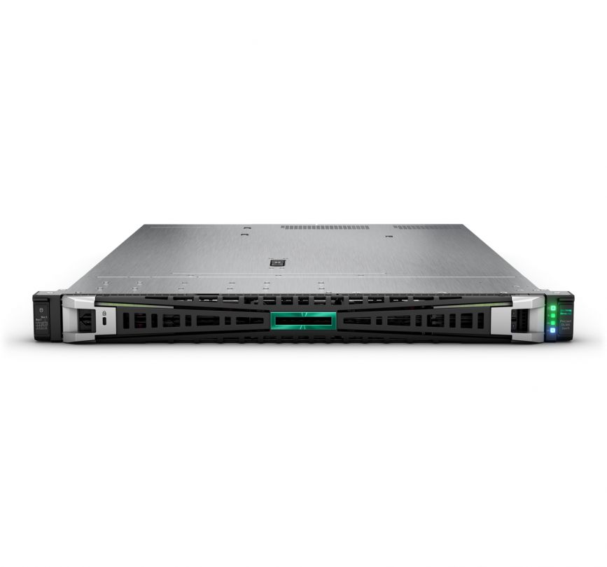 Server HPE ProLiant DL365 Gen11, Rack 1U, AMD EPYC 9224 (24 C / 48 T, 2.50 GHz - 3.70 GHz, 64 MB cache, 200 W), 64 GB DDR5 ECC, 2 x 480 GB SSD, 8 x SFF, HPE MR408i-o Gen11, 1000 W