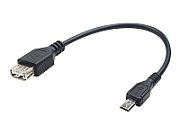 Gembird USB A - Micro-USB B, 0.15m USB cable USB 2.0 Black