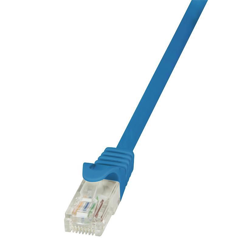 PATCH CORD UTP LOGILINK Cat6, cupru-aluminiu, 0.5 m, albastru, AWG24,  CP2026U  (include TV 0.06 lei)