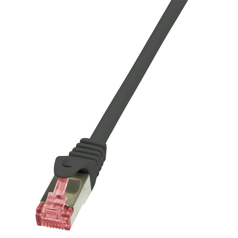 PATCH CORD S/FTP LOGILINK Cat6, LSZH, cupru, 10 m, negru, AWG27, dublu ecranat  CQ2093S  (include TV 0.75 lei)