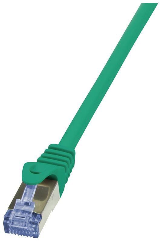 Patch cord FTP Logilink  RJ45, 25 cm, verde, cupru, dublu ecranat