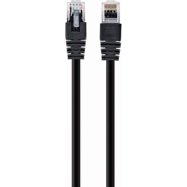 Cablu retea Spacer  RJ45 Cat 5e, 25 cm, negru, AWG26