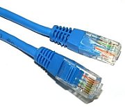 Patch cord UTP Spacer  RJ45, 50 cm, albastru, cupru-aluminiu