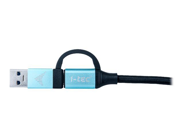 ITEC C31USBCACBL i-tec USB-C to USB-C cablu integrat cu adaptor USB 3.0 Video Power Delivery 1m