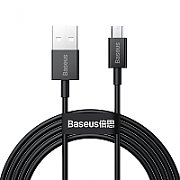 CABLU alimentare si date Baseus Superior, Fast Charging Data Cable pt. smartphone, USB la Micro-USB 2A, 2m, negru  CAMYS-A01  (include TV 0.06 lei)