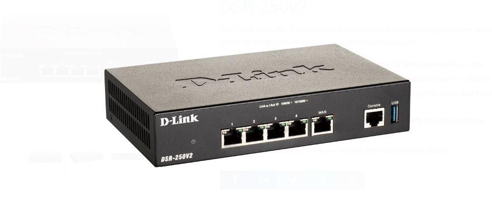 Router D-Link DSR-250V2