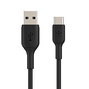 USB-C/USB-A CABLE/PVC 15CM BLACK