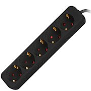 LANBERG PS0-05E-0300-BK Lanberg 3M Black 5X 230V Lanter EXTENSION PL. CABLE FROM FULL COPPER