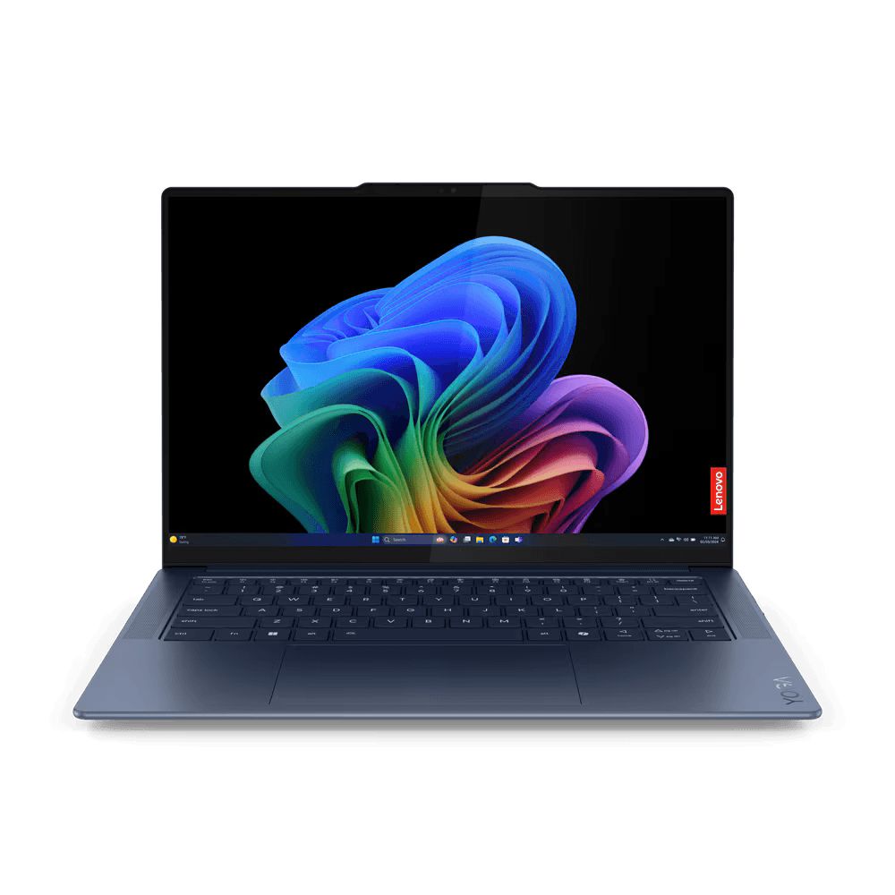 Laptop Lenovo Yoga Slim 7 14Q8X9, 14.5 inch 2944 x 1840 Touchscreen, Qualcomm X1E-78-100 (12 C / 12 T, 3.4 GHz, 42 MB cache), 32 GB LPDDR5X, 1 TB SSD, Qualcomm Adreno, Windows 11 Pro