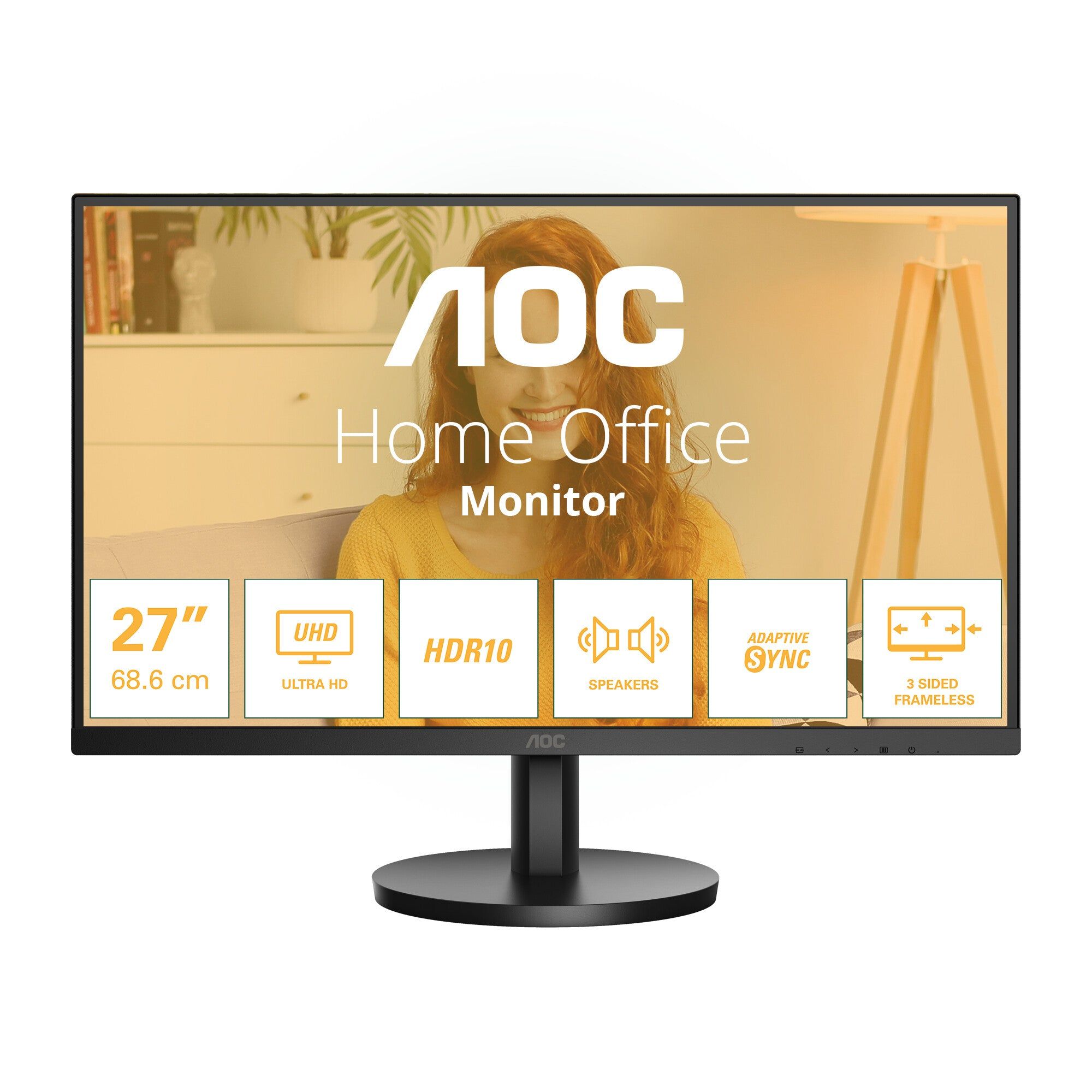 Monitor 27 inch AOC U27B3A 3840 x 2160, 60 Hz