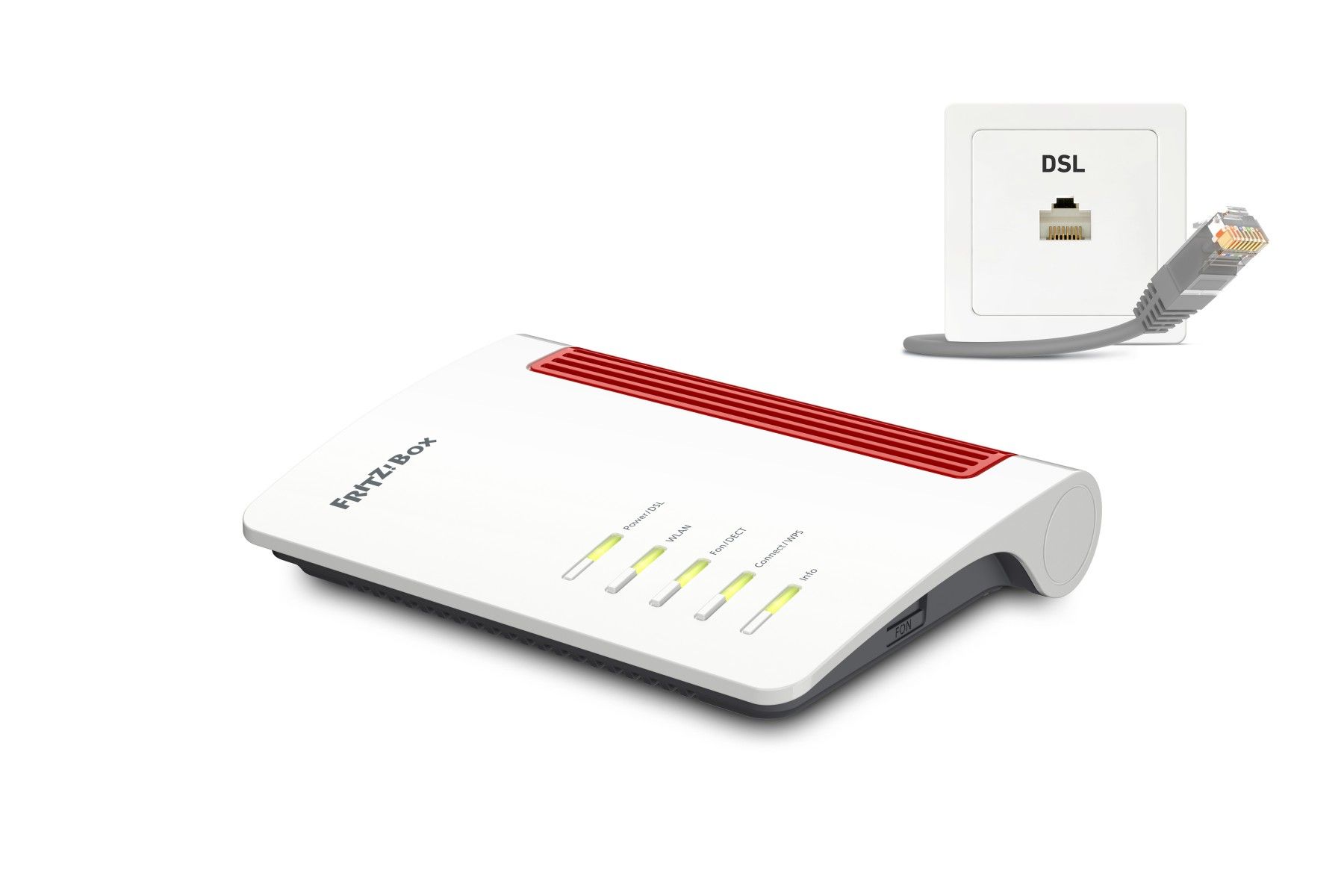 AVM FRITZ! Box 7530 AX Wireless Router Gigabit Ethernet Dual-band (2.4 GHz/5 GHz) 4G White