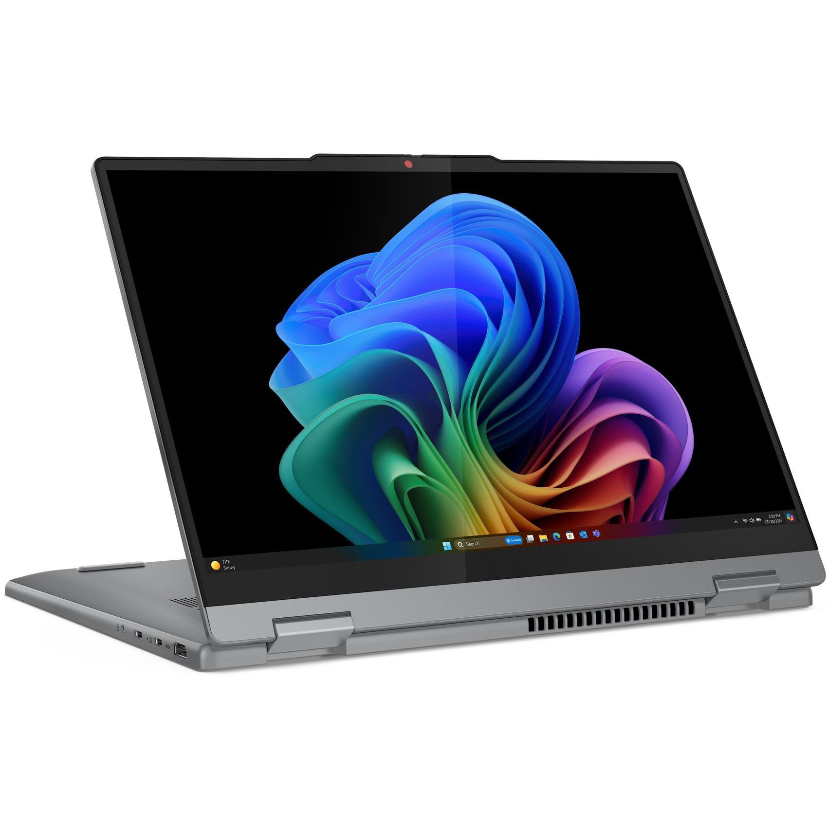 Laptop Lenovo IdeaPad 5 14Q8X9, 14 inch 1920 x 1200 Touchscreen, Qualcomm X1P-42-100 (8 C / 8 T, 3.4 GHz - 3.4 GHz, 42 MB cache), 16 GB LPDDR5X, 1 TB SSD, Qualcomm Adreno, Windows 11 Home