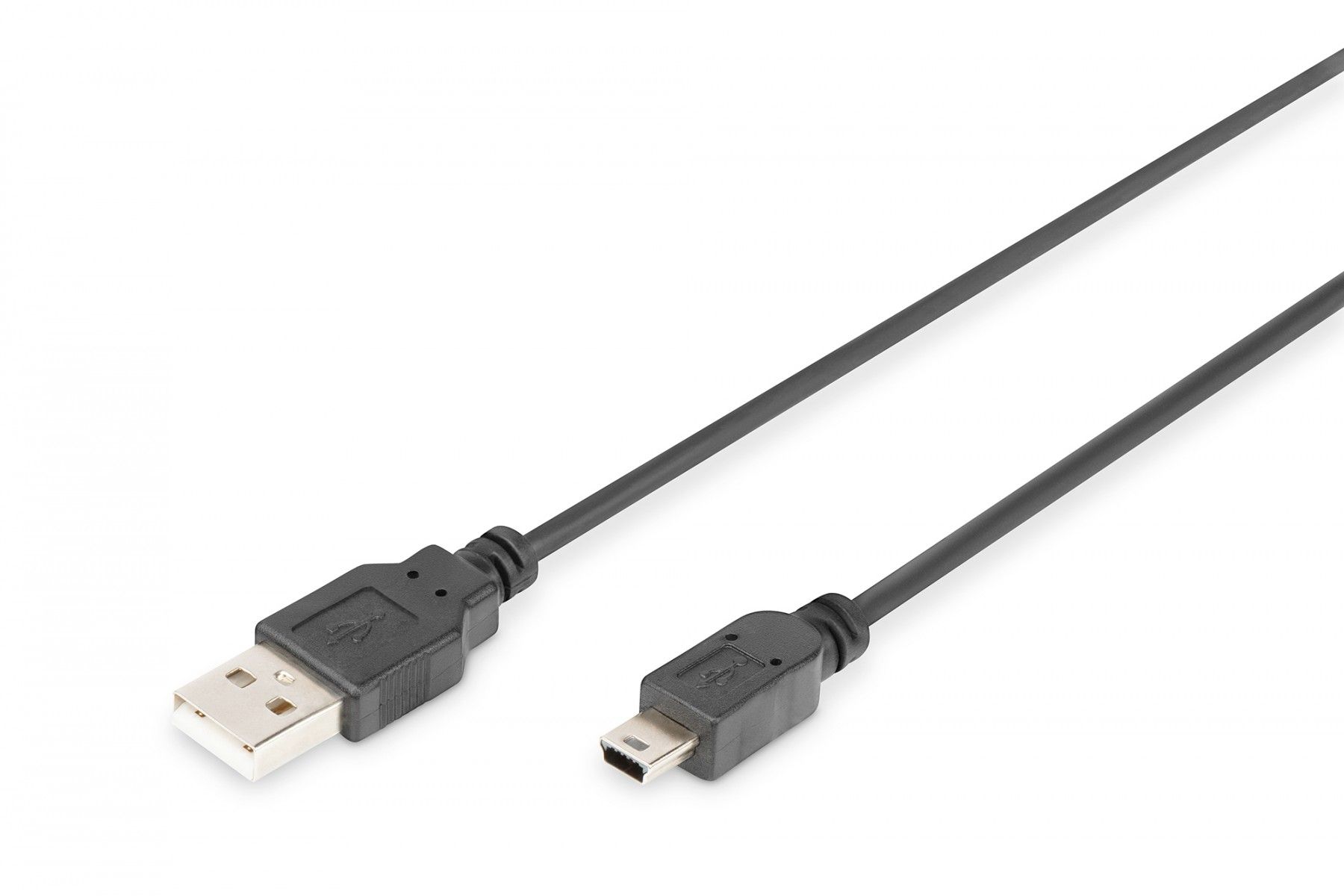 Digitus DB-300130-010-S cabluri USB USB 2.0 1 m USB A Mini-USB B Negru