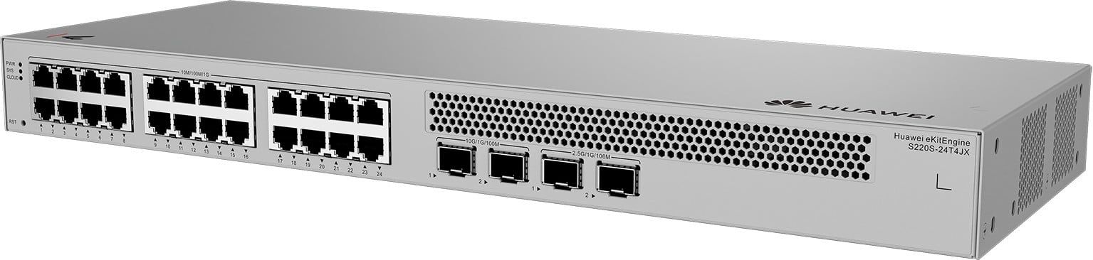HUAWEI eKit S220S Series S220S-24T4JX Gestionate L2 Gigabit Ethernet (10/100/1000) 1U Gri