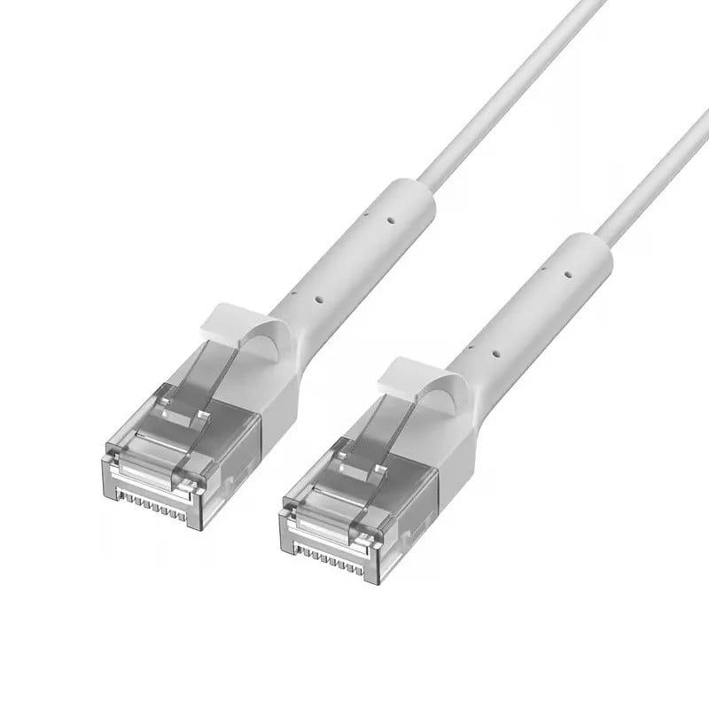 Extralink Kat.6 U/FTP 0.5m 1Gbps Alb | Patchcord LAN | Cu Cablu de rețea cuprat, capăt îndoit