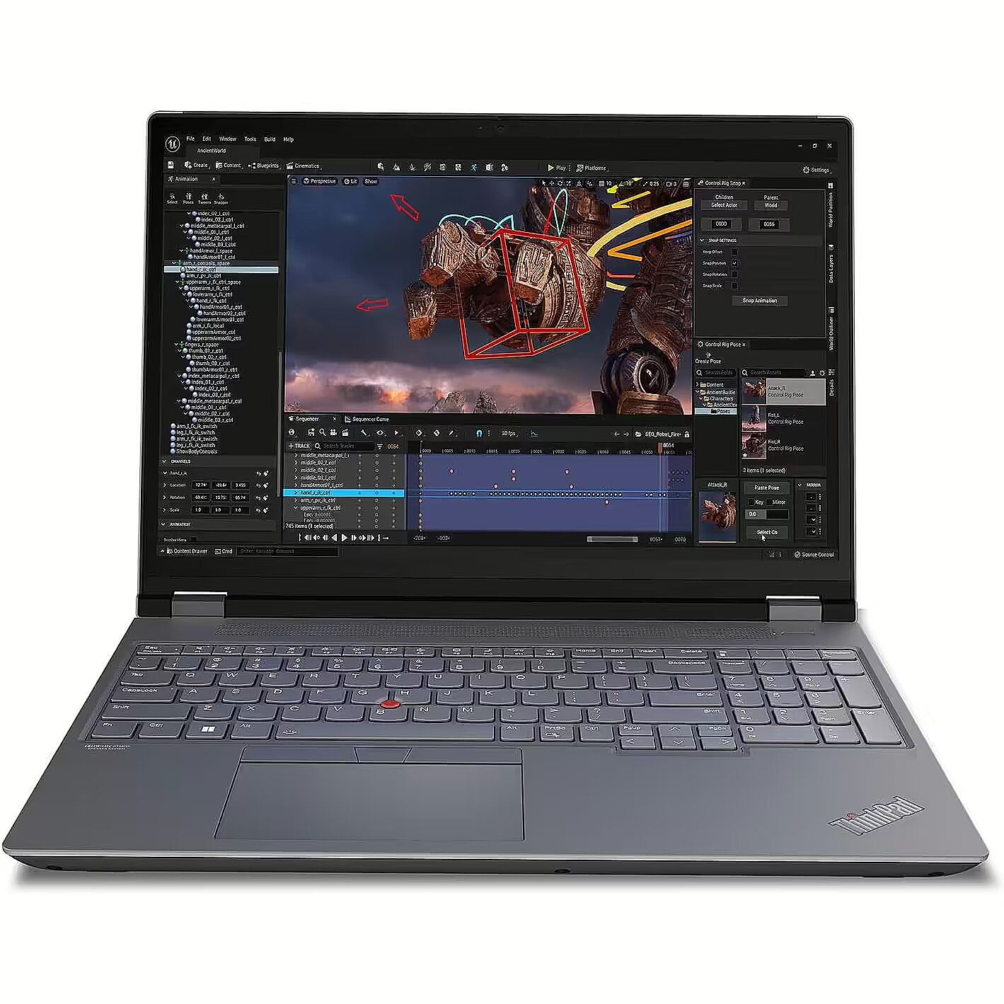 Laptop Lenovo ThinkPad P16 Gen 2 21FA004SPB, 16 inch 2560 x 1600, Intel Core i7-13850HX (20 C / 28 T, 4.0 GHz - 5.30 GHz, 30 MB cache, 55 W), 32 GB DDR5, 1 TB SSD, Nvidia RTX 3500 Ada, Windows 11 Pro, Negru