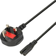 iBOX Euro 2-PIN Power Cable Audio-RTV VDE 1.8m UK Plug