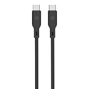 Dviced Cable USB-C to USB-C silicone 1,25m - Black