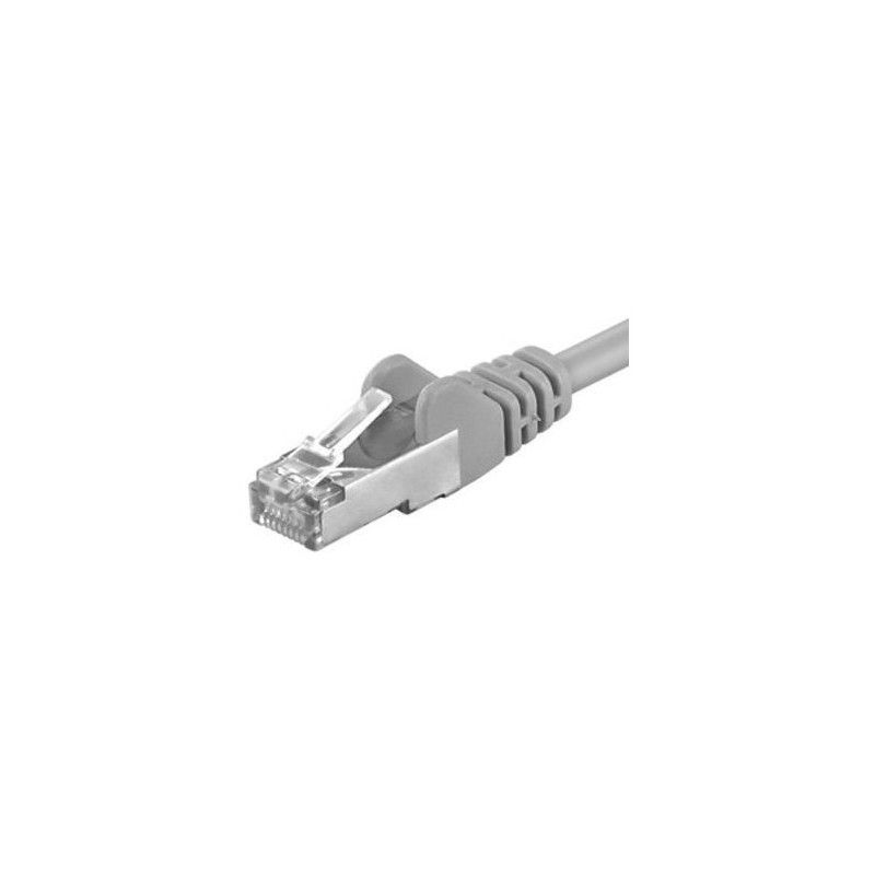 Patchcord STP RJ45-RJ45 Cat.6, LSZH, 24AWG, 1m, gri - EMTEX
