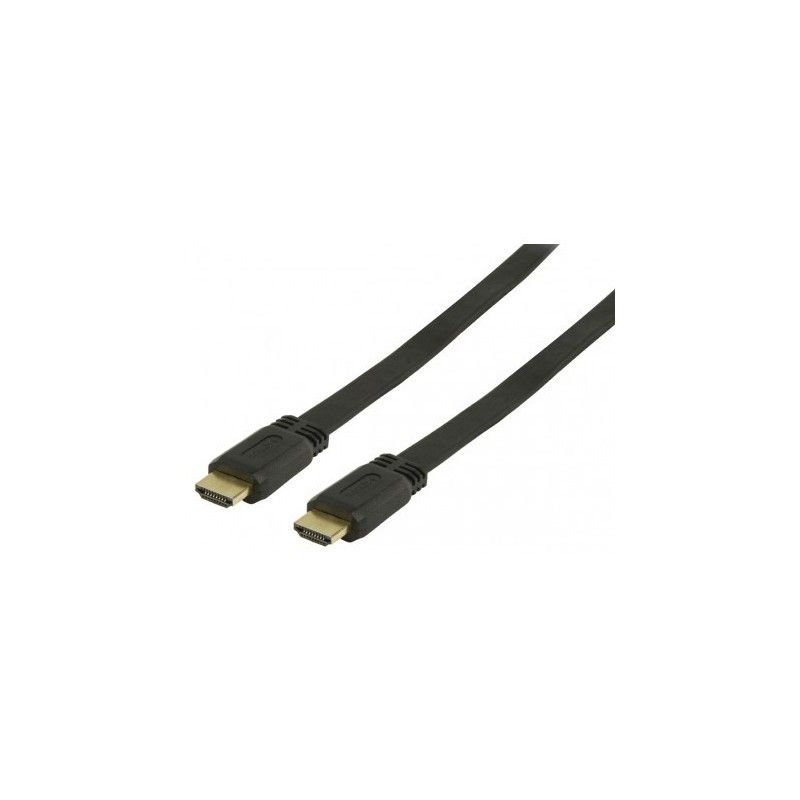 Cablu HDMI plat, 4K, V1.4, conectori auriti, 1m, PremiumCord