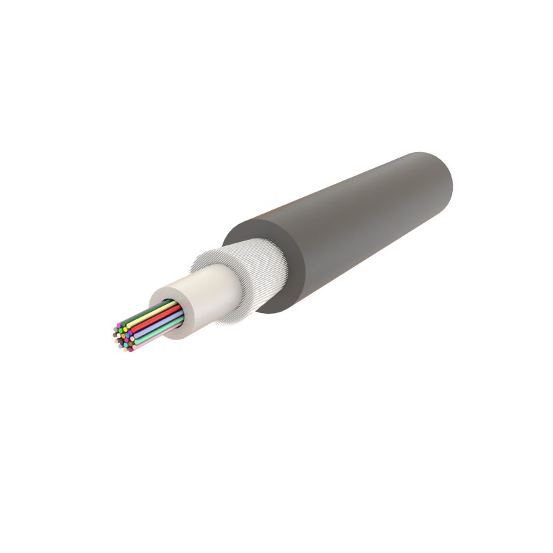Cablu fibra optica 12 fibre, SM OS2, 1200N, LSZH, intarziere la flacara, in gel, protectie UV, apa, rozatoare, int/ext - SAMM