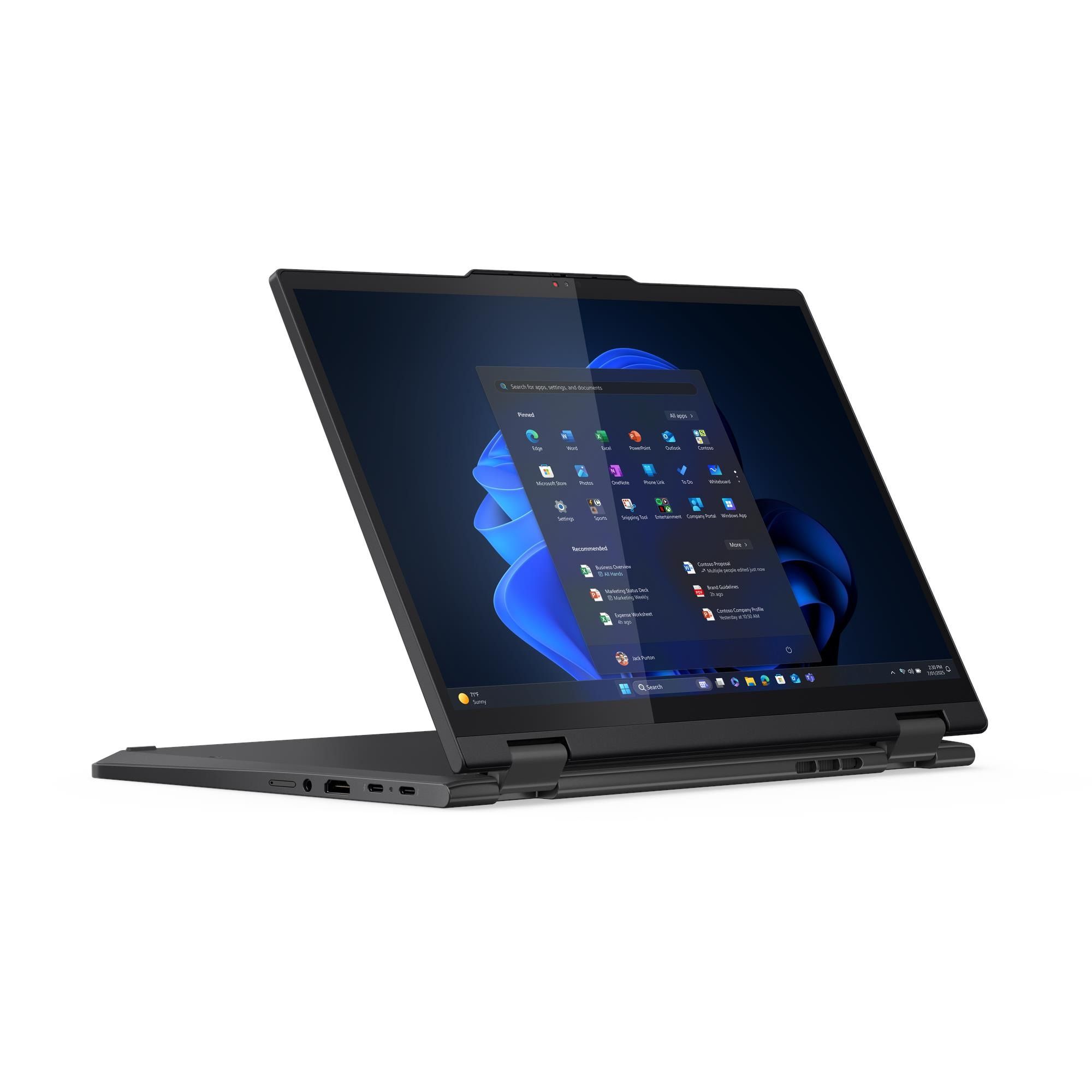Laptop Lenovo ThinkPad T14s 2-in-1 Gen 1 21R3004KRI, 14 inch 1920 x 1200 Touchscreen, Intel 255U (12 C / 14 T, 2.4 GHz - 5.2 GHz, 12 MB cache), 32 GB LPDDR5X, 1 TB SSD, Intel Graphics, Windows 11 Pro