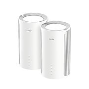 Router Mesh Cudy M11000, Wi-Fi 7,  Tri-band (2,4 GHz / 5 GHz / 6 GHz), alb, 116x116x202mm, set 2 buc.