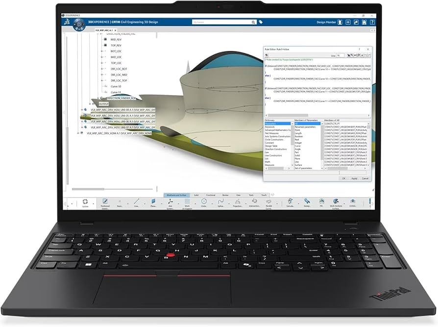 Laptop Lenovo ThinkPad P16s Gen 4 21QV0014RI, 16 inch 1920 x 1200, Intel 225H (14 C / 14 T, 1.7 GHz - 4.9 GHz, 18 MB cache), 32 GB DDR5, 1 TB SSD, Nvidia RTX PRO 500, Windows 11 Pro