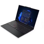 Laptop Lenovo ThinkPad E16 G3 intel core ultra 7, 16 inch 1920 x 1200 pixeli, Intel 255H (16 C / 16 T, 5.10 GHz, 24 MB Intel Smart Cache cache, 115 W), 16 GB DDR5, 512 GB SSD, Arc Graphics, Fara sistem de operare, Tastatura English (EU), Negru