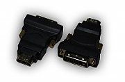 ADAPTOR video LOGILINK, DVI-D DL (T) la HDMI (M), conectori auriti, rezolutie maxima Full HD (1920 x 1080) la 60 Hz, negru,  AH0001  (include TV 0.15 lei)